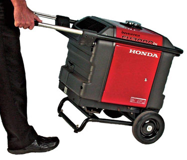 Honda 2-Wheel Kit - Lifting a generator is much easier Honda 2-Wheel Kit